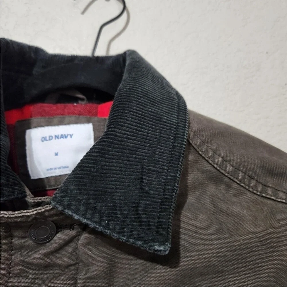 Old Navy Chore Jacket Barn Jacket Corduroy Collar - Picture 6 of 9